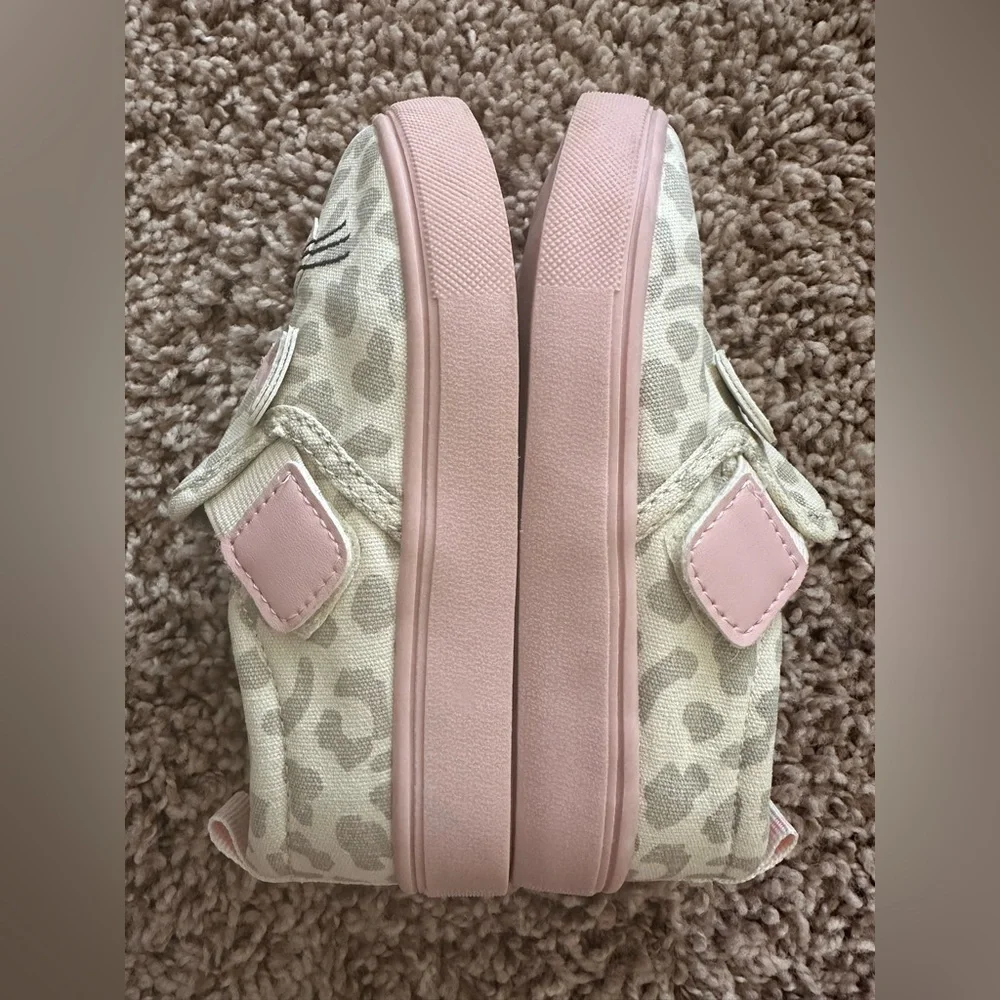 Wonder Nation Toddler Cat Face Slip-On Sneakers, Size 8